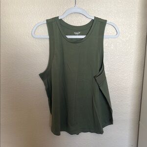 Olive Green Sleeveless Top